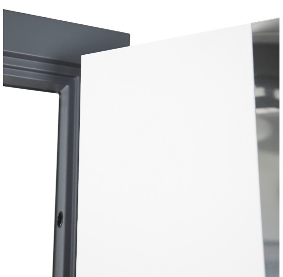 Стальная дверь "Император" с окном (терморазрыв 3к). Заказная модель. | Два слоя покрытия: первый слой - цинкогрунт, второй слой - порошковое покрытие (с внешней стороны 