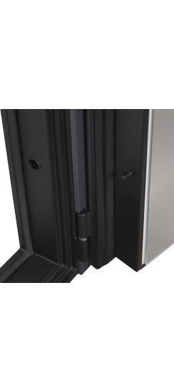 Стальная дверь "Авангард" с зеркалом | Порошковое покрытие 