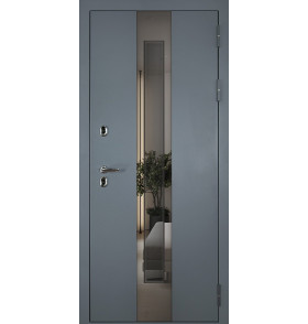 Стальная дверь "Император" с окном (терморазрыв 3к). Заказная модель.