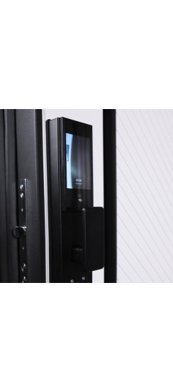 Стальная дверь "Гавана" (биометрический замок). Заказная модель. | Порошковое покрытие 