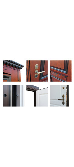 Стальная дверь "Фараон". Заказная модель. | Два цвета покрытия коробки: внешняя сторона - 