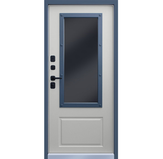 Стальная дверь "Англия" (терморазрыв 3к). Заказная модель. | Первый слой - цинкогрунт, второй слой - порошковое покрытие 