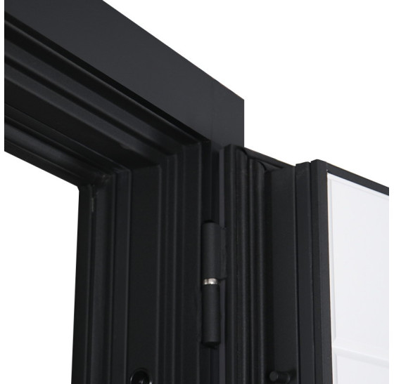 Стальная дверь "Снегирь" с окном (терморазрыв 3к). Заказная модель. | Два слоя покрытия: первый слой - цинкогрунт, второй слой - порошковое покрытие 