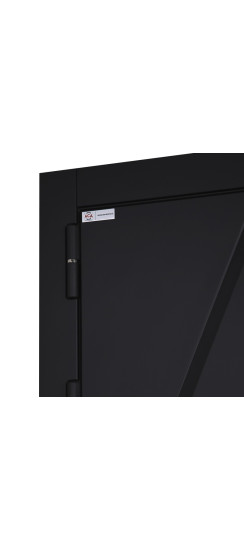 Стальная дверь "Обсидиан" 3Д (биометрический замок). Заказная модель. | Порошковое покрытие 