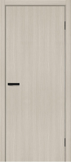 Межкомнатная дверь Браво-0, цвет: Cream Melinga, с покрытием из эко шпона, серия: Bravo A, размер: 190*55
