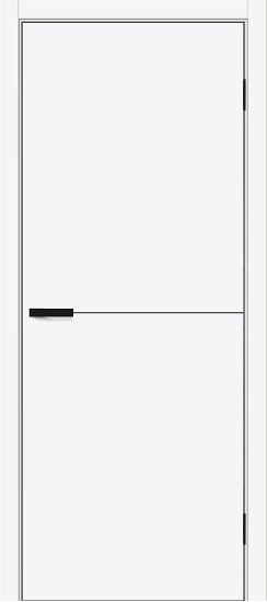 Межкомнатная дверь Браво-0.21 П, цвет: White Silk, с покрытием: ПЭТ, серия: Bravo A, размер: 200*60