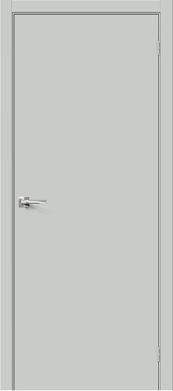Межкомнатная дверь Браво-0.П, цвет: Grey Silk, с покрытием - ПЭТ, серия: Bravo A, размер: 200*60