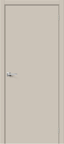 Межкомнатная дверь Браво-0.П, цвет: Cream Silk, с покрытием - ПЭТ, серия: Bravo A, размер: 200*60