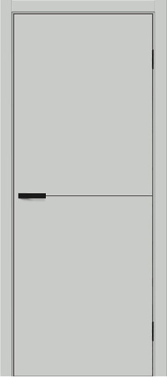 Межкомнатная дверь Браво-0.21 П, цвет: Grey Silk, с покрытием: ПЭТ, серия: Bravo A, размер: 200*60