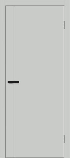 Межкомнатная дверь Браво-0.10 П, цвет: Grey Silk, с покрытием: ПЭТ, серия: Bravo A, размер: 200*60