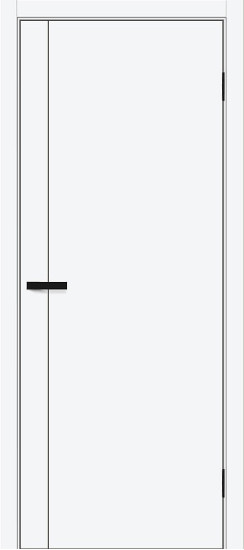 Межкомнатная дверь Браво-0.10 П, цвет: White Silk, с покрытием: ПЭТ, серия: Bravo A, размер: 200*60