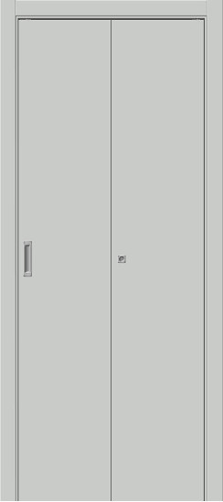 Складная дверь Браво-0.П, цвет: Grey Silk, с покрытием: ПЭТ, серия: Bravo A, размер: 200*35