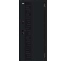 Техно Д2/SBlack, цвет: Букле черное/White Silk