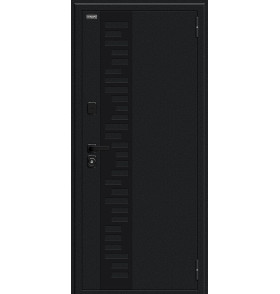 Техно Д2/SBlack, цвет: Букле черное/White Silk