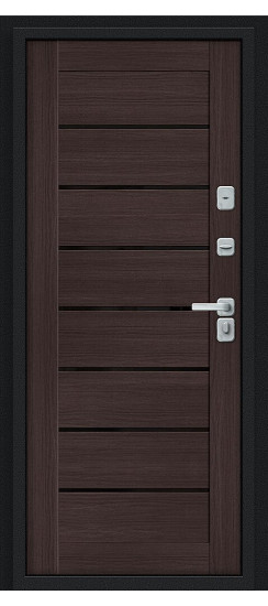 Техно Д2/BChrome, цвет: Букле черное/Wenge Melinga, размер : 