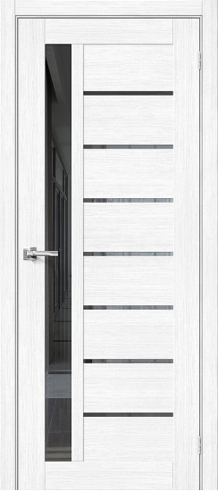 Межкомнатная дверь Браво-27, цвет: Snow Melinga, с покрытием из эко шпона, серия: Bravo X, размер: 200*60