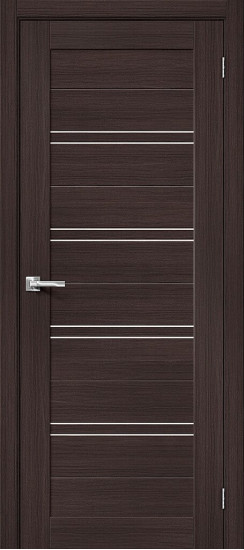 Межкомнатная дверь Браво-28, цвет: Wenge Melinga, с покрытием из эко шпона, серия: Bravo X, размер: 200*60
