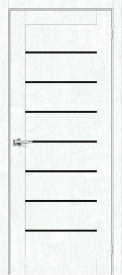 Межкомнатная дверь Браво-22, цвет: Snow Art, с покрытием из эко шпона, серия: Bravo X, размер: 200*60