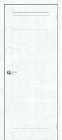 Межкомнатная дверь Браво-21, цвет: Snow Art, с покрытием из эко шпона, серия: Bravo X, размер: 200*60
