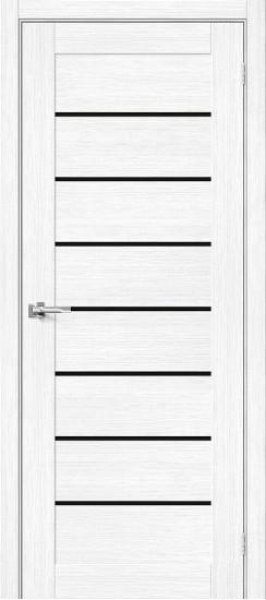 Межкомнатная дверь Браво-22, цвет: Snow Melinga, с покрытием из эко шпона, серия: Bravo X, размер: 190*55