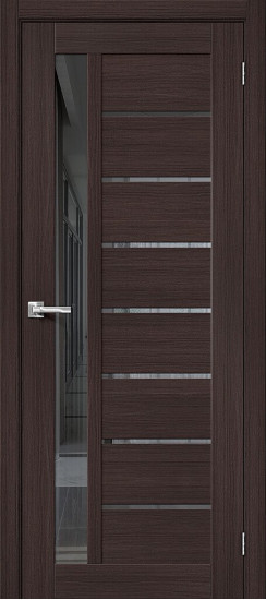 Межкомнатная дверь Браво-27, цвет: Wenge Melinga, с покрытием из эко шпона, серия: Bravo X, размер: 200*60
