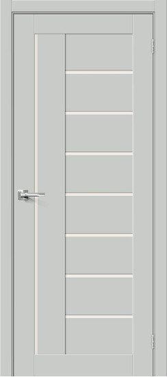 Межкомнатная дверь Браво-29, цвет: Grey Silk, с покрытием: ПЭТ, серия: Bravo X, размер: 200*60