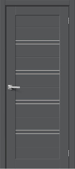 Межкомнатная дверь Браво-28, цвет: Stormy Silk, с покрытием: ПЭТ, серия: Bravo X, размер: 200*60