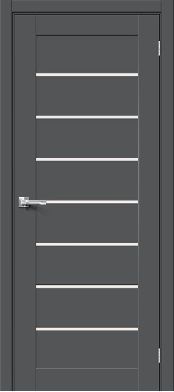 Межкомнатная дверь Браво-22, цвет: Stormy Silk, с покрытием: ПЭТ, серия: Bravo X, размер: 200*60