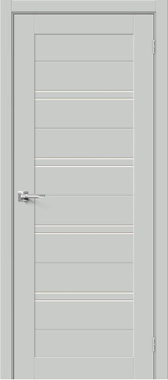 Межкомнатная дверь Браво-28, цвет: Grey Silk, с покрытием: ПЭТ, серия: Bravo X, размер: 200*60
