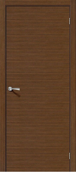 Межкомнатная дверь Соло-0.H, цвет: Ф-11 (Орех), с покрытием из шпона, серия: Fine-line, размер: 190*55