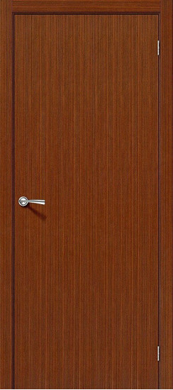 Межкомнатная дверь Соло-0.V, цвет: Ф-15 (Макоре), с покрытием из шпона, серия: Fine-line, размер: 190*55