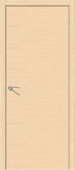 Межкомнатная дверь Соло-0.H, цвет: Ф-22 (БелДуб), с покрытием из шпона, серия: Fine-line, размер: 190*55