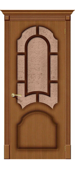 Межкомнатная дверь Соната, цвет: Ф-11 (Орех), с покрытием из шпона, серия: Fine-line, размер: 200*60