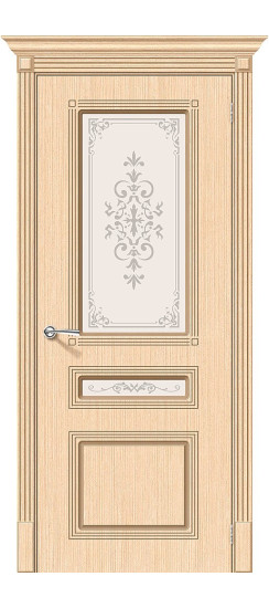 Межкомнатная дверь Стиль, цвет: Ф-22 (БелДуб), с покрытием из шпона, серия: Fine-line, размер: 200*60