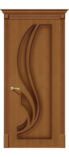 Межкомнатная дверь Лилия, цвет: Ф-11 (Орех), с покрытием из шпона, серия: Fine-line, размер: 190*55