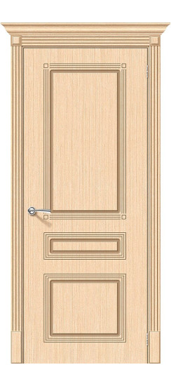 Межкомнатная дверь Стиль, цвет: Ф-22 (БелДуб), с покрытием из шпона, серия: Fine-line, размер: 190*55