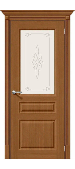 Межкомнатная дверь Статус-15, цвет: Ф-11 (Орех), с покрытием из шпона, серия: Fine-line, размер: 200*60