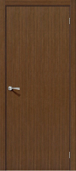 Межкомнатная дверь Соло-0.V, цвет: Ф-11 (Орех), с покрытием из шпона, серия: Fine-line, размер: 190*55