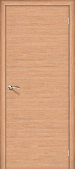 Межкомнатная дверь Соло-0.H, цвет: Ф-05 (Дуб), с покрытием из шпона, серия: Fine-line, размер: 190*55