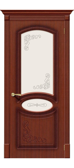 Межкомнатная дверь Азалия, цвет: Ф-15 (Макоре), с покрытием из шпона, серия: Fine-line, размер: 200*60