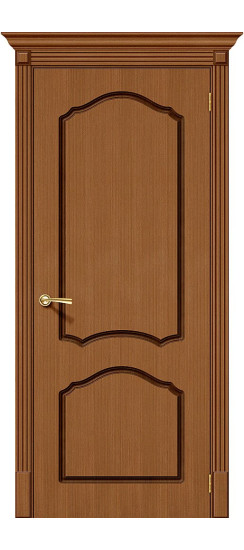 Межкомнатная дверь Каролина, цвет: Ф-11 (Орех), с покрытием из шпона, серия: Fine-line, размер: 190*55