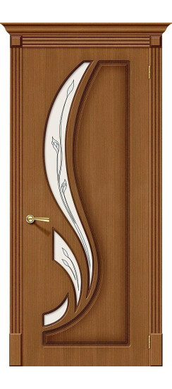 Межкомнатная дверь Лилия, цвет: Ф-11 (Орех), с покрытием из шпона, серия: Fine-line, размер: 200*60