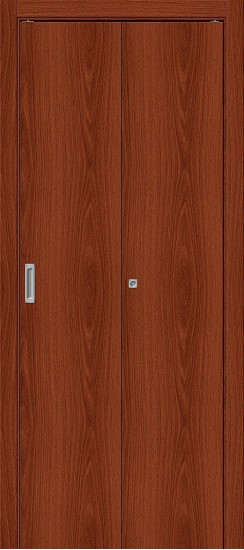 Складная дверь Гост-0, цвет: Л-11 (ИталОрех), с покрытием: Финиш Флекс, серия: Gost, размер: 200*35