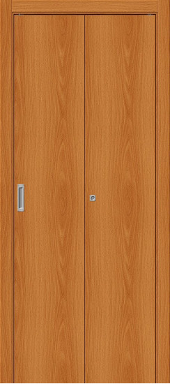 Складная дверь Гост-0, цвет: Л-12 (МиланОрех), с покрытием: Финиш Флекс, серия: Gost, размер: 200*35