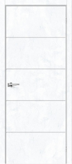 Межкомнатная дверь Граффити-1.Д, цвет: Snow Art, с покрытием из эко шпона, серия: Graffiti, размер: 200*60