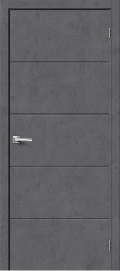 Межкомнатная дверь Граффити-1.Д, цвет: Slate Art, с покрытием из эко шпона, серия: Graffiti, размер: 200*60