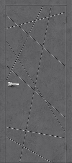 Межкомнатная дверь Граффити-5.Д, цвет: Slate Art, с покрытием из эко шпона, серия: Graffiti, размер: 200*60