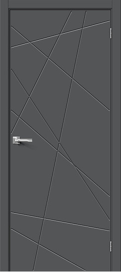 Межкомнатная дверь Граффити-5.Д.П, цвет: Stormy Silk, с покрытием: ПЭТ, серия: Graffiti, размер: 200*60