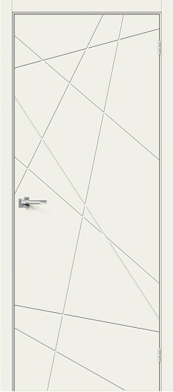 Межкомнатная дверь Граффити-5, цвет: Whitey, с покрытием из эмали, серия: Graffiti, размер: 200*60