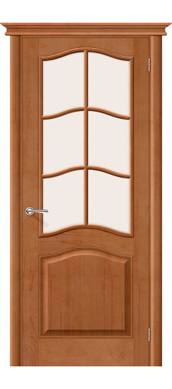 Межкомнатная дверь М7, цвет: Т-05 (Светлый Лак), из массива, размер: 200*60